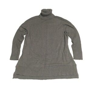 ✨️3 For $20✨️  Women M gray turtleneck long sweater Oversize CoastalGrandma 90s
